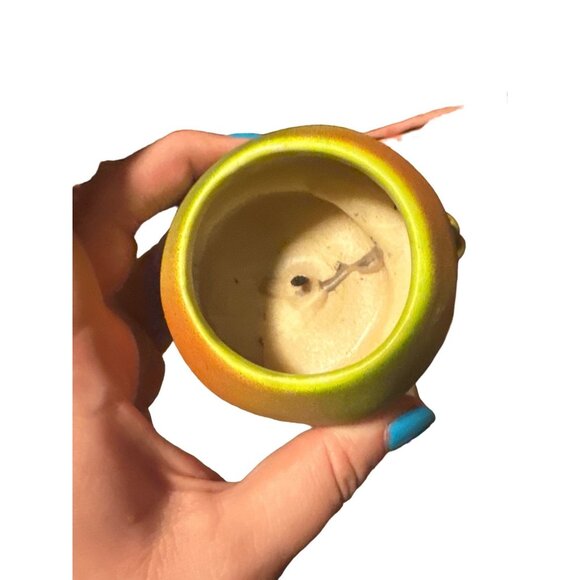 Vintage Pear-Shaped Ceramic Trinket Box candle With Lid - Picture 4 of 5